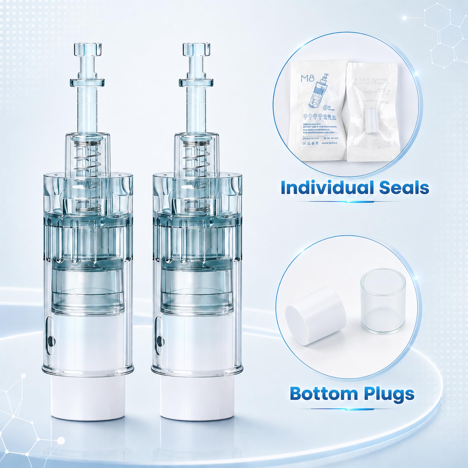 10-Piece Microneedling Pen Replacement Cartridges for M8 and M7S
