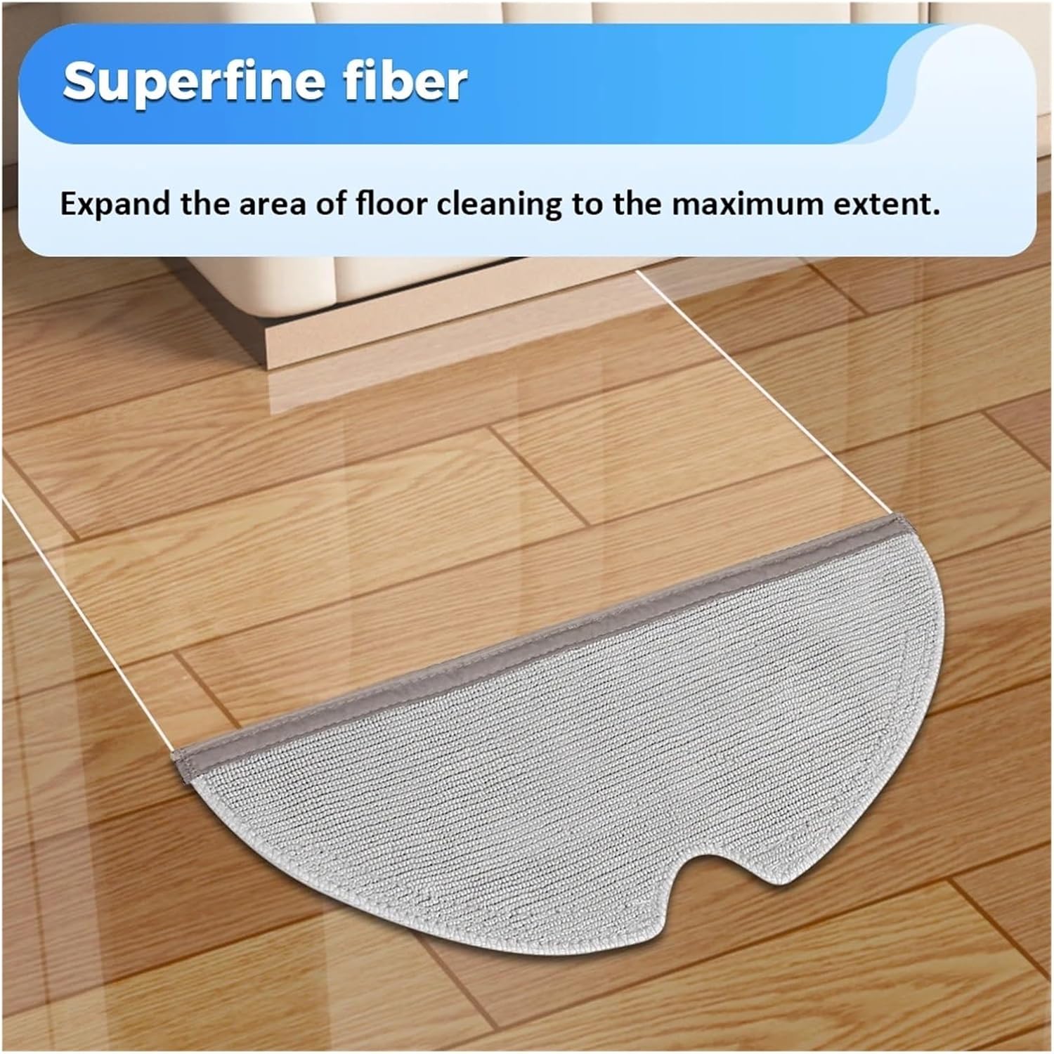 Mop Replacement Compatible With Roborock Q5 Pro Q5 Pro+ Q8 Max Q8 Max+ Vacuum Cleaner Accessorie Washable Mopping Cloths Parts(4pcs)