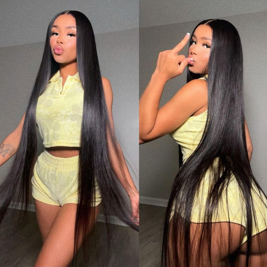 Amazon.com : 22 24 26 Inch 3 Bundles Human Hair Straight 12A  display picture 3