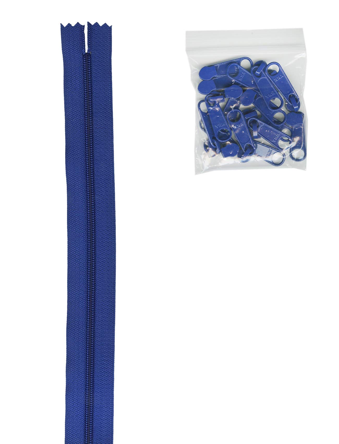 By Annie ZIPYD-225 16 Extra Large 4 Yd. of 16Mm #4.5 Zipper Chain, Cobalt Blue