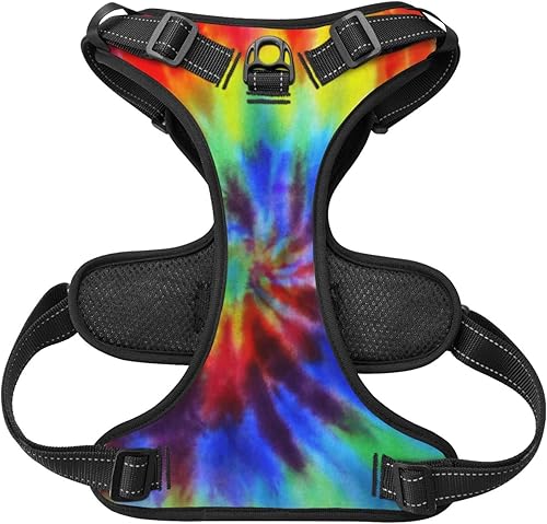 Miniatura 9 de Arnés personalizado para perro sin tirones, chaleco de camuflaje rosa personalizado con número de teléfono y nombre de mascota, arnés reflectante