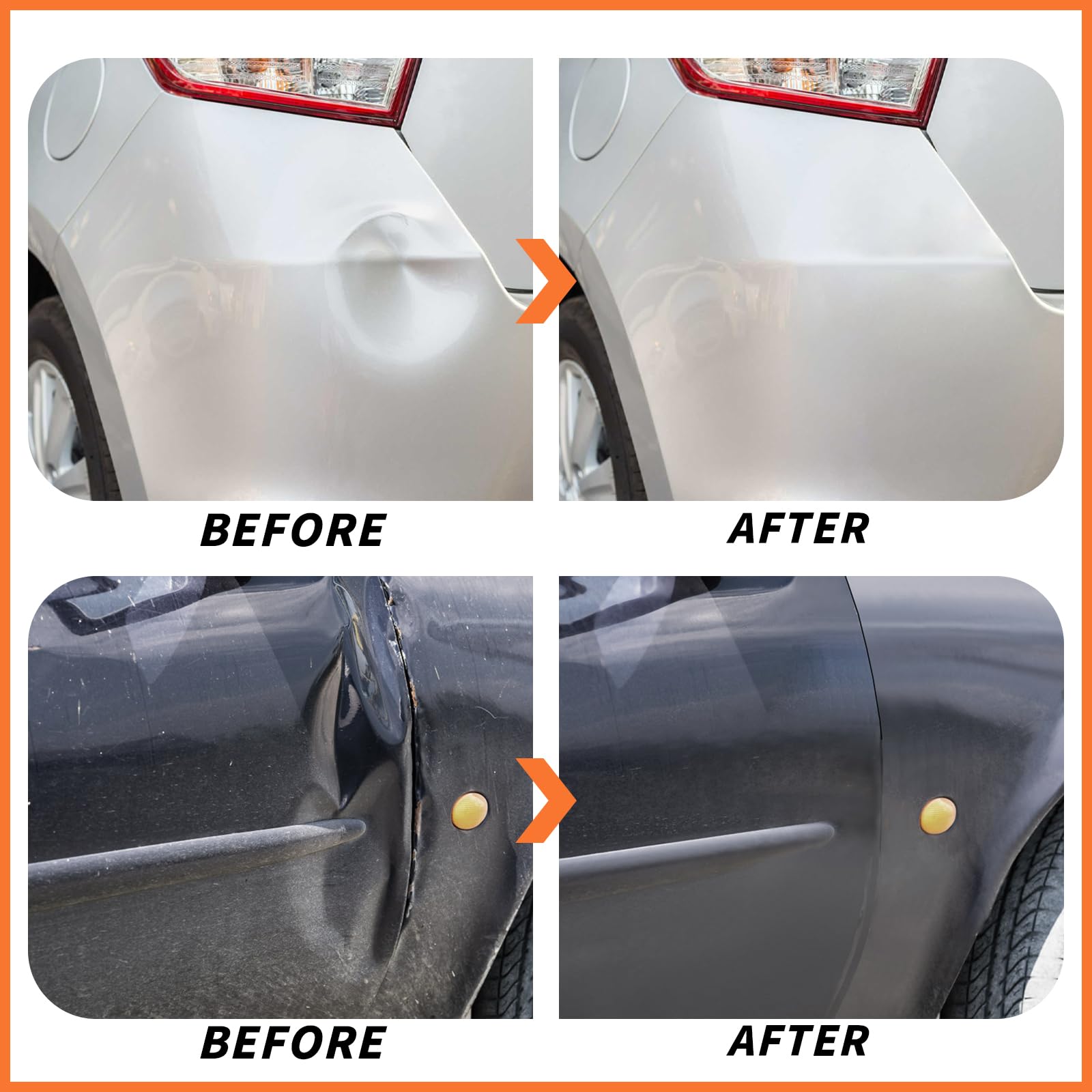 3-Pack Heavy-Duty Dent Puller Kit with Strong Suction Cups | Paintless Car Dent Repair Tool for Auto Body, Glass & Tile Lifting | Universal Dent Removal for Smooth Surfaces & Moving Heavy Objects — view 2