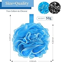 Vista 2 de Esponja de baño de lufa, esponja de malla suave para exfoliar, esponja de ducha, esponja de baño para mujer y hombre, accesorios de baño