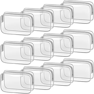 TISRATOK 12 PCS Bolsas de Maquillaje Transpar...