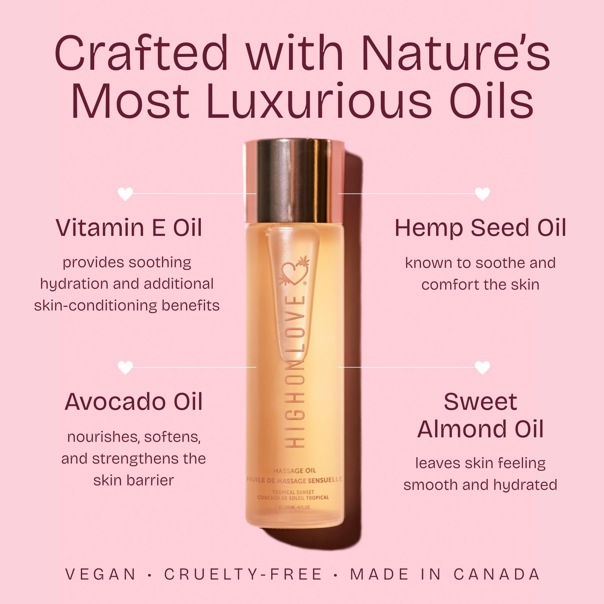 HighOnLove - Sensual Massage Oil Tropical Sunset