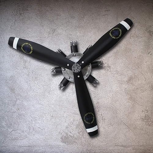 Decoración de pared de metal, estilo industrial retro para colgar en la pared, hélice mecánica, adecuada para sala de estar, decoración de tienda