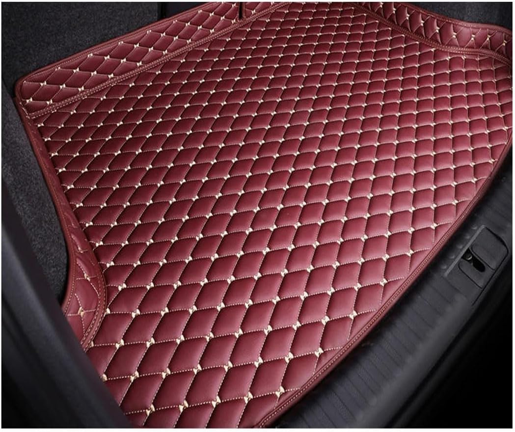Car Full Coverage Boot Mats, Compatible with Audi A4 2008-2014.,A-semiinclusive-red