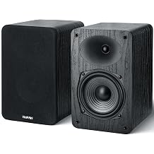 Saiyin Passive Bookshelf Speakers 50W2 Power, 5.25" Woofer & 20mm Silk Dome Tweeter Stereo Speakers, Enhanced Vocal Clarity, 4 , Passive Speakers for Home Audio, Receiver or Amplifier Required