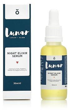 Night Elixir Serum by Lunar Glow. An Anti Aging Night Repair Serum for your Face and Skin - 1 fl.oz / 30ml.