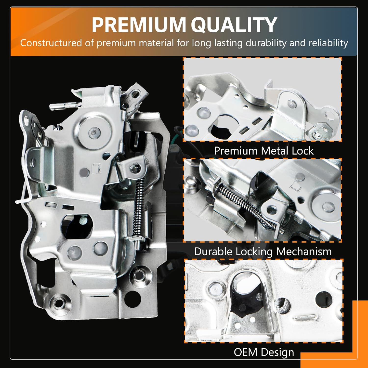 Door Lock Latch Assembly Front Left LH Driver Side Compatible with GMC C1500 C2500 K1500 K2500 S10 Safari Yukon Cadillac Escalade Chevrolet Truck Pickup Suburban - Replaces#940-102,16631627