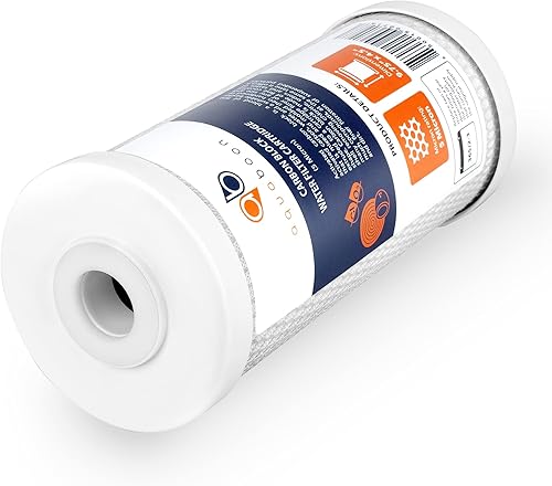 Miniatura 5 de Aquaboon Paquete de 4 cartuchos de repuesto de filtro de agua de sedimentos para heridas de cuerda de 5 micrones de 10 x 4.5 pulgadas y cartucho de