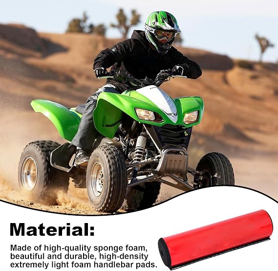 Handlebar Protector Pad - Universal 7/8 Inch Crossbar Foam Pad | Anti-Collision Sponge Stick Motorcycle ATV Four Accessory | Chest Guard for Riding Delivery