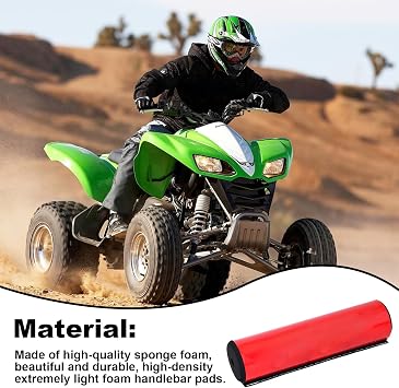 Handlebar Protector Pad - Universal 7/8 Inch Crossbar Foam Pad | Anti-Collision Sponge Stick Motorcycle ATV Four Accessory | Chest Guard for Riding Delivery