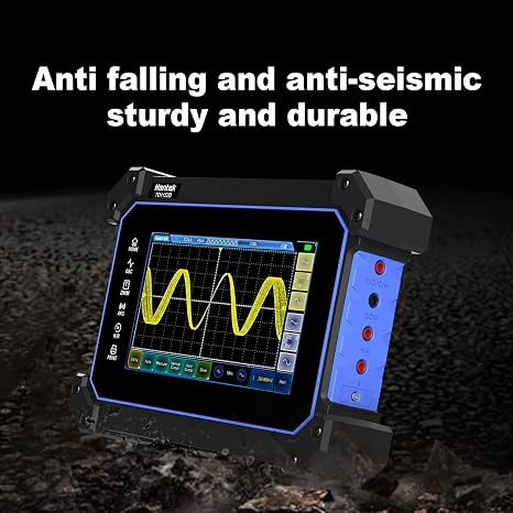 Hantek TO1112D Touch Screen Tablet Oscilloscope, 2 Channel Handheld Digital Oscilloscope with Signal Generator and Multimeter, 110MHz