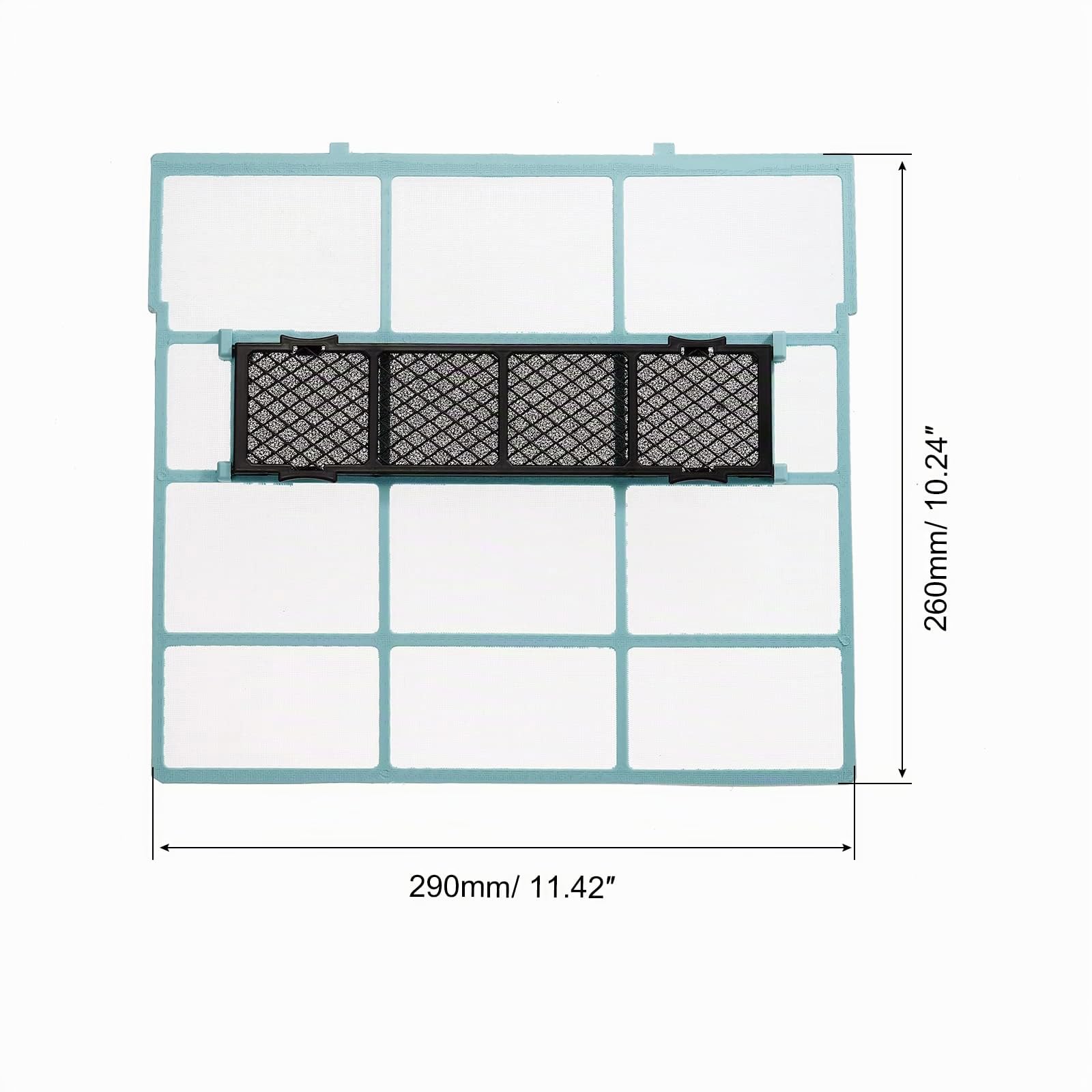 PATIKIL Aria Condizionatore Aria Filtro 29cm x 26cm Blu Nero