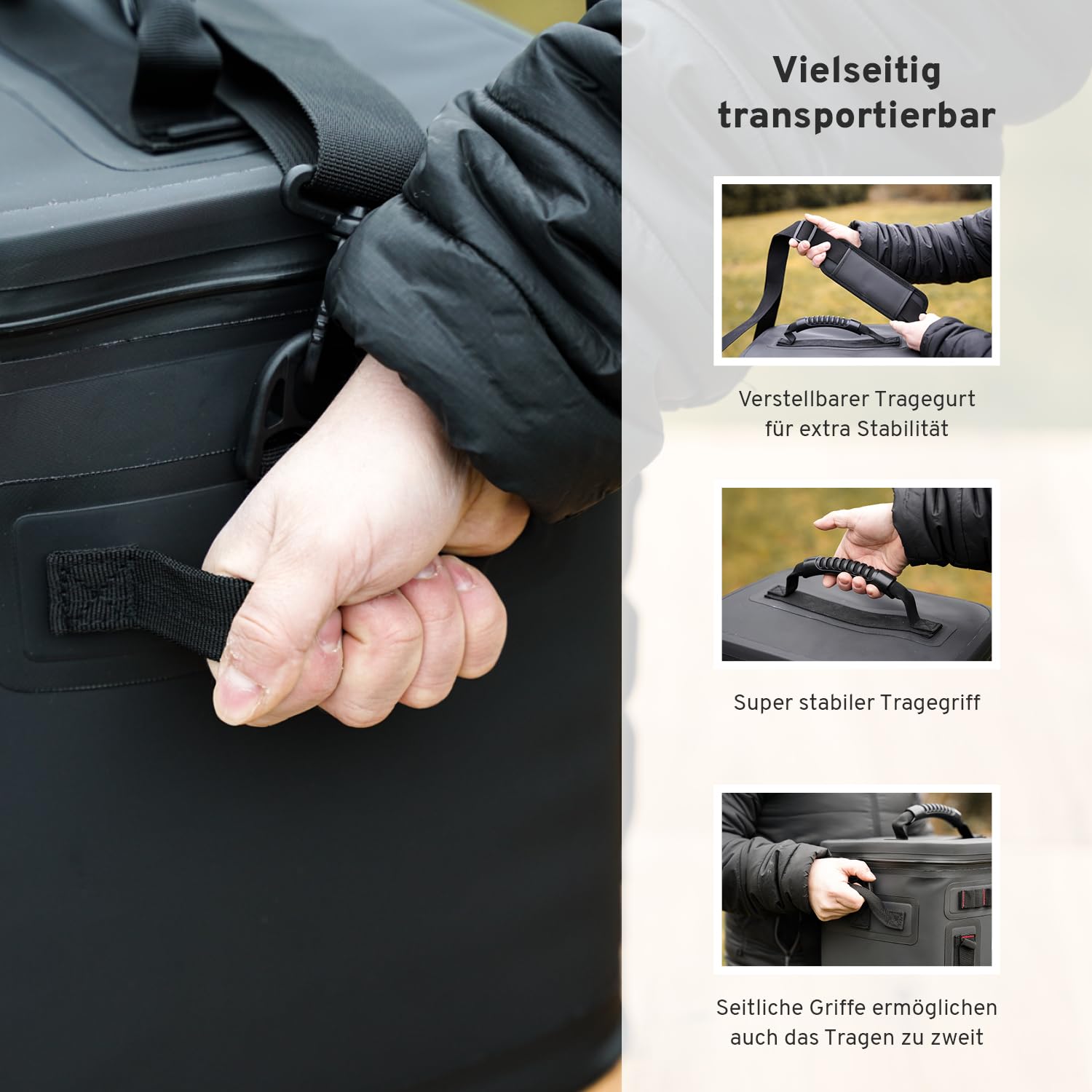CAMPWERK 25L Kühltasche – Wasserdicht, isoliert & robust – Perfekt für Camping, Outdoor & Picknick