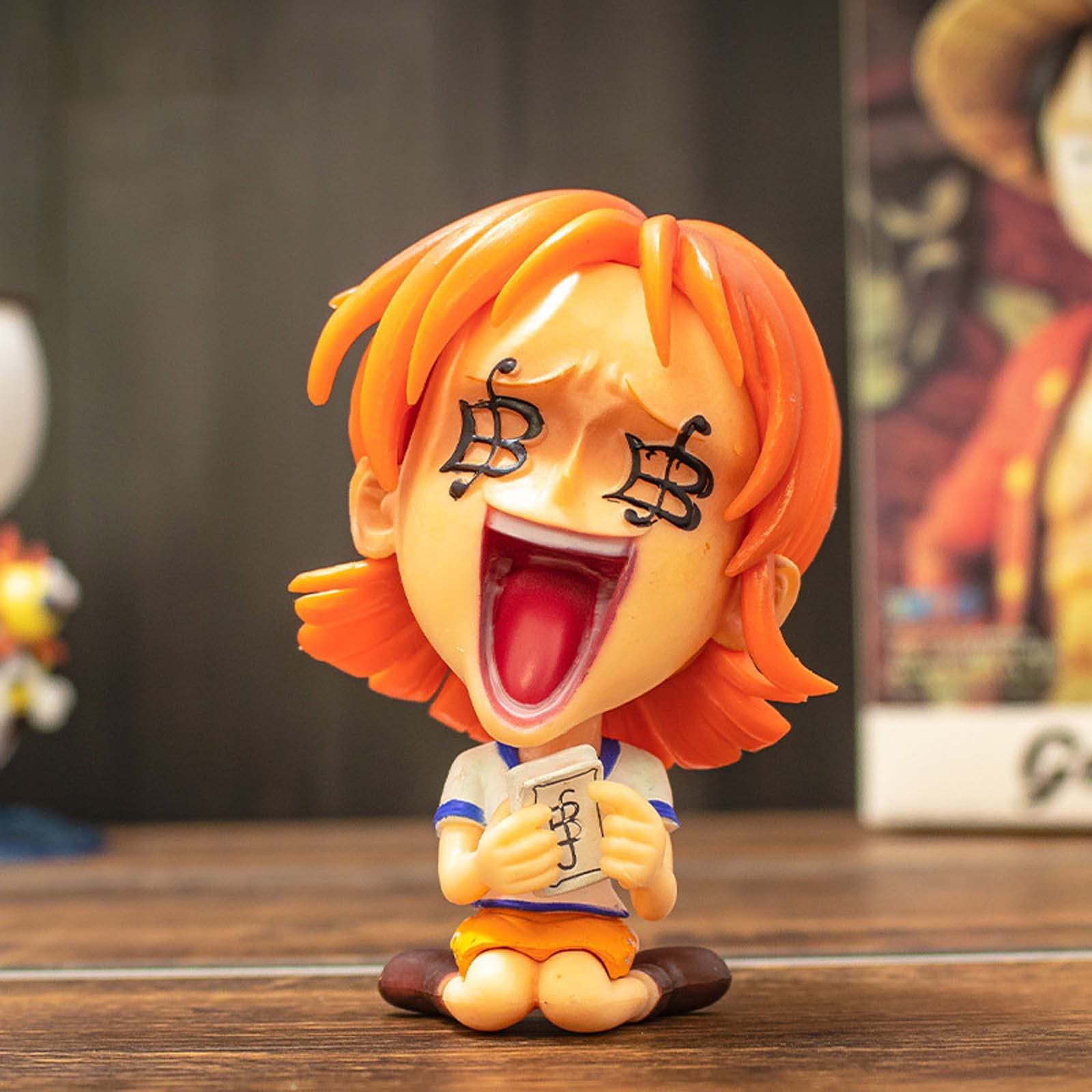 OnePiece 9 cm Anime Figure Models Statues, PVC Action Characters Dolls Decorations Collectible Handicrafts Souvenirs for Kids Anime Fans Gifts