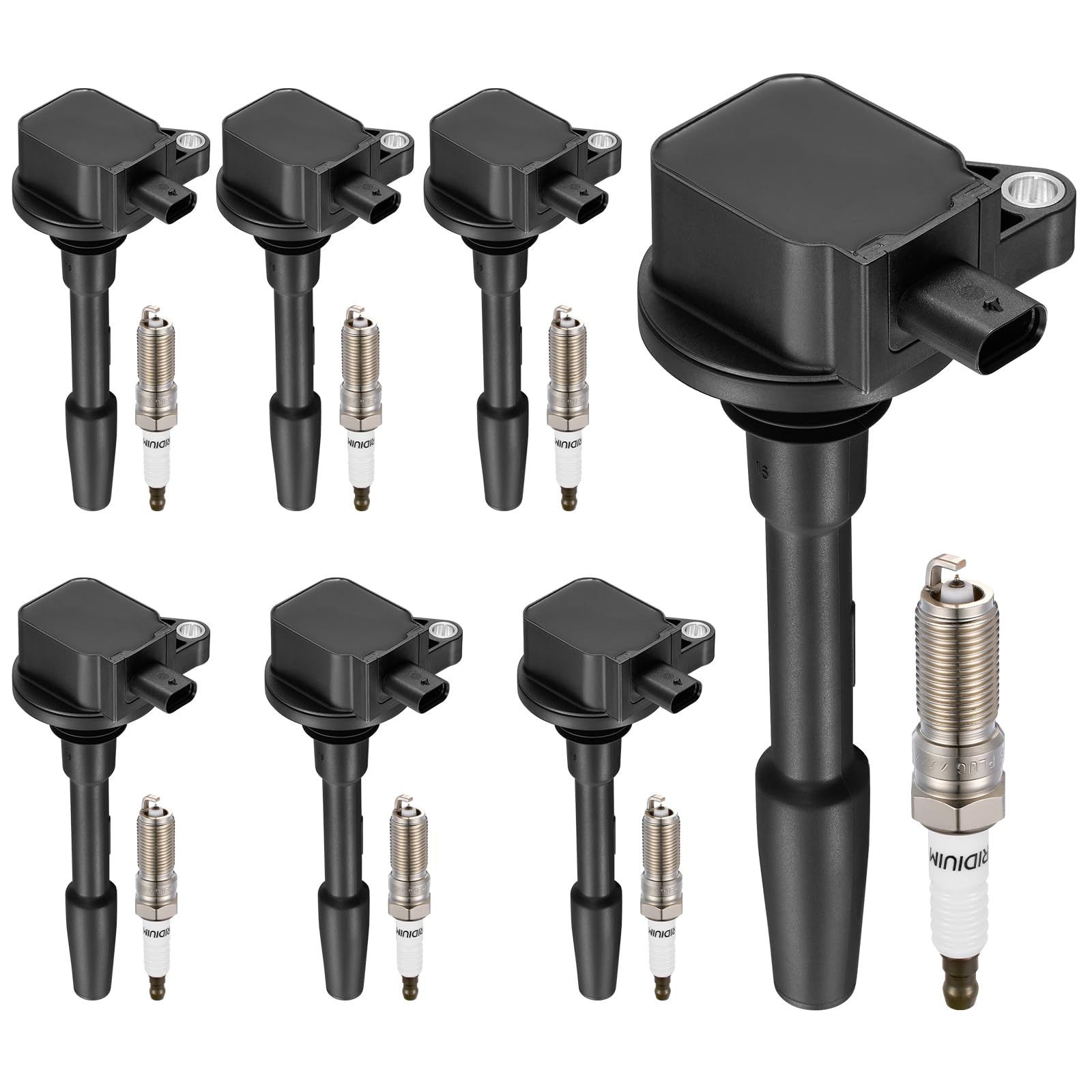 BDFHYK Ignition Coil UF835 and Spark Plug 95605 for Ford F150 2018-2021