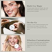 Vista 4 de bayfree Multi Glow Balm, Cream Blush for Cheeks, Blush Balm Face Makeup, Radiant Finish, Hydrating, Creamy, Lightweight & Blendable Color, Face Rocío