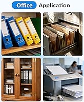 Vista 9 de PT-M95 - Cinta para etiquetadora de repuesto transparente para Brother M Tape MK-131 MK131 P Touch, compatible con rotuladoras Brother PT-65 PT-80