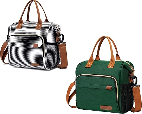 Lonchera aislada para mujeres y hombres, lonchera a prueba de fugas para adultos para el trabajo, bolsa de almuerzo reutilizable