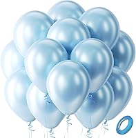 Vista 12 de Bezente - Globos de 18 pulgadas grandes y gruesos de látex redondos para cumpleaños, despedidas de soltera, revelación de género y bodas, rosa, 30