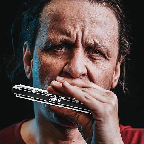 Miniatura 6 de East top Instrumento musical profesional de armónica de trémolo de 24 agujeros para adultos (T2403-C)