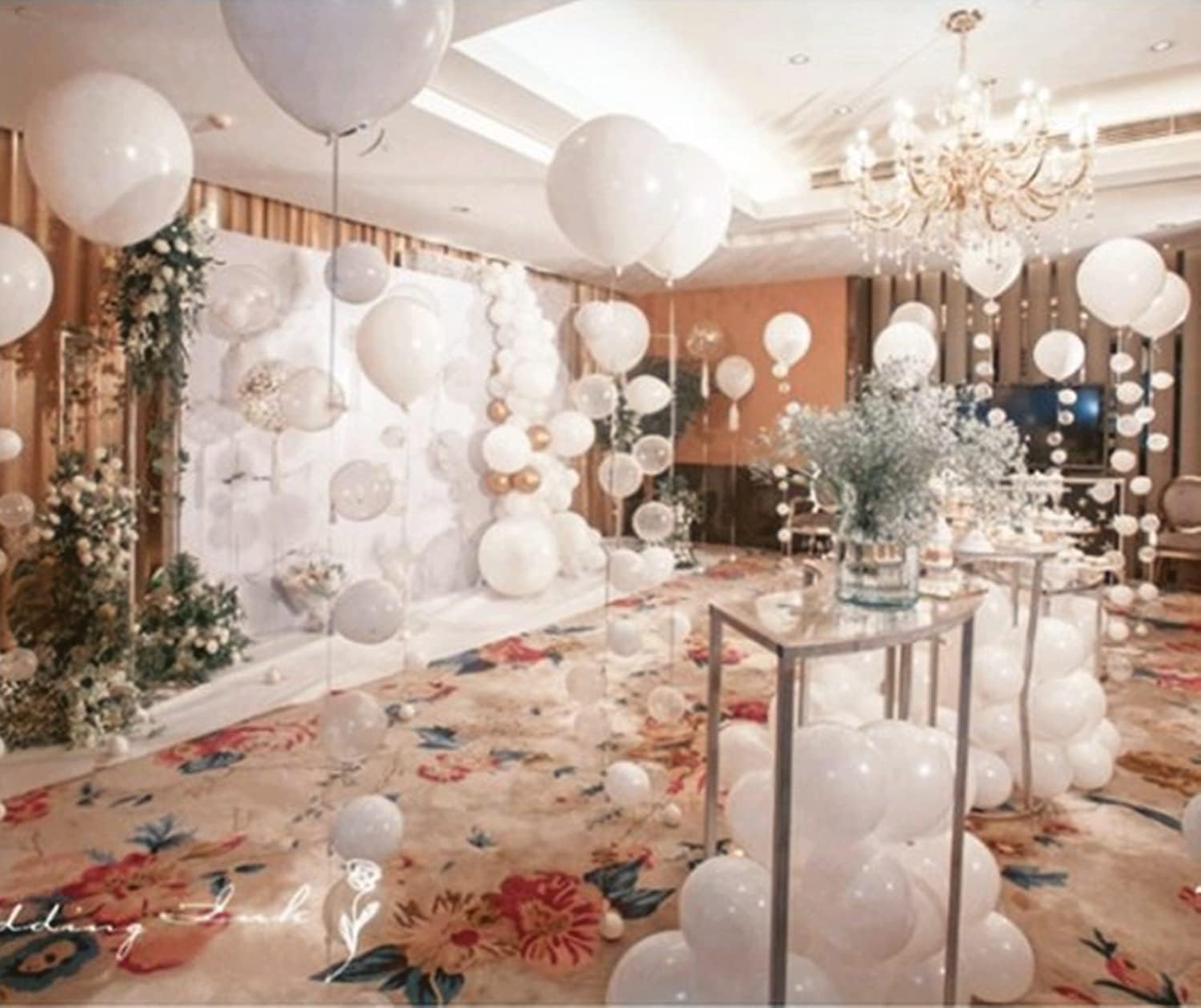 100 Pcs 12 Inch White Macaron Pastel Latex Balloon,Romantic Baloon Decorative Latex Balloons for Valentines Baby Shower Birthday Party Wedding Engagement Anniversary Xmas Festival Decor Supplies - Image 5