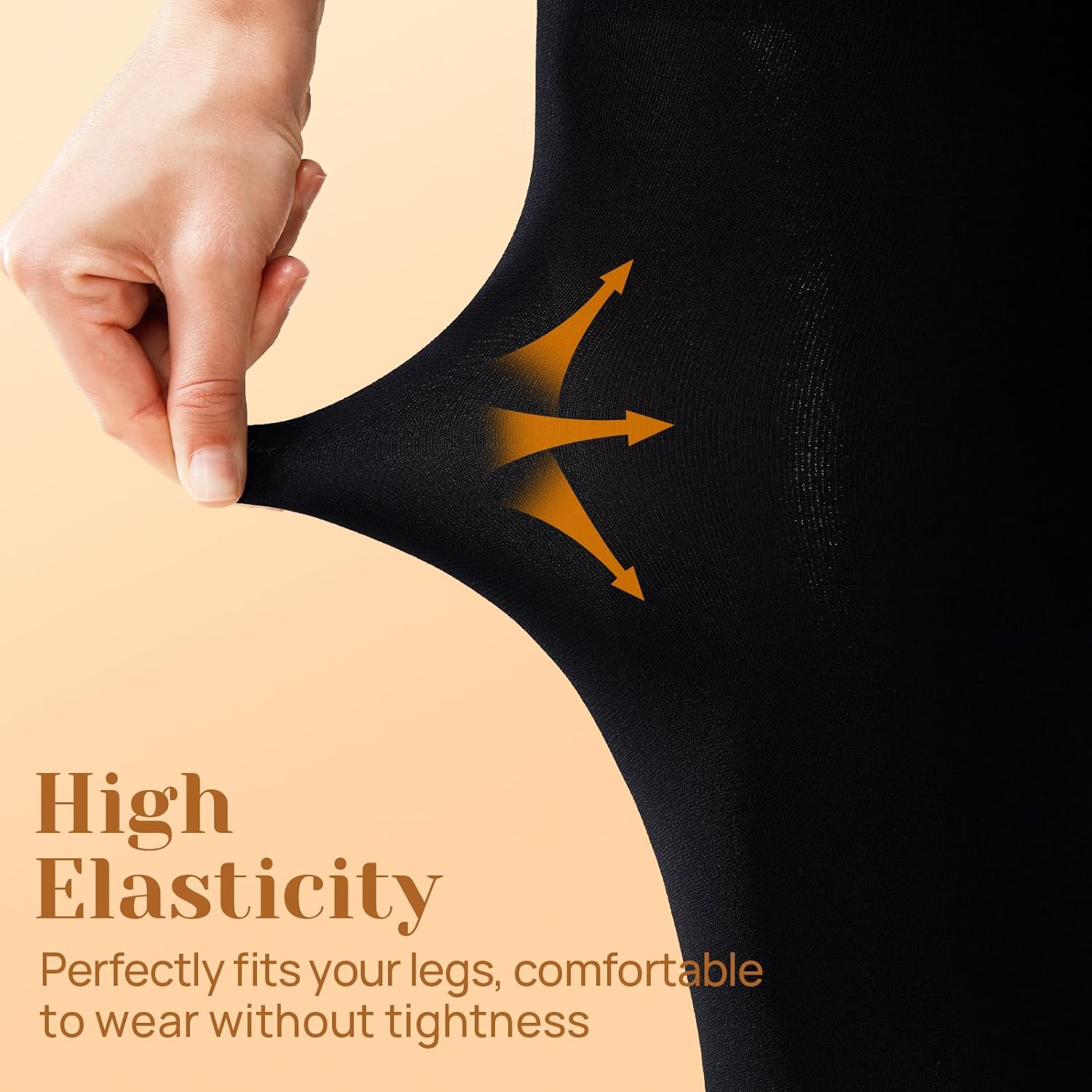 MANZI 2 Pairs Fleece Lined Tights Women Black 400 Denier Winter Thermal Opaque Leggings - Image 5