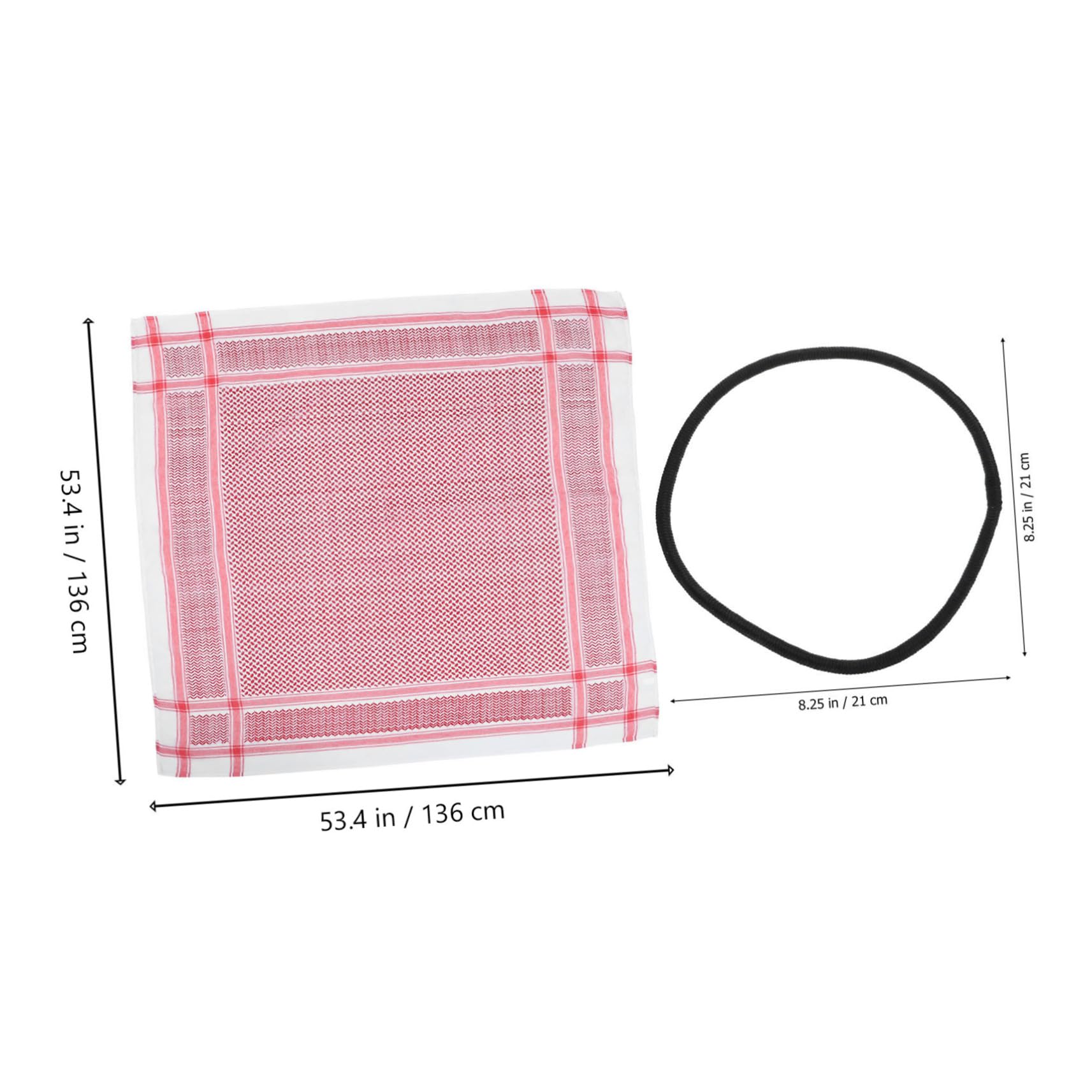 TOVINANNA Men's Head Wraps Turban Head Arab Turban for Men Dubai Headscarf Fashionable Headband Breathable Polyester