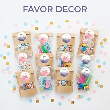 120Pcs Watercolor Gender Show Stickers Boy or Girl Stickers for Gender Post Team Pink Team Blue Sticker Baby Shower Games Labels Sticker