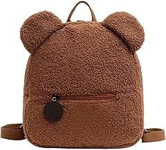 MTRoyaldia Teddy Stuffed Bear Backpack Embroidered Name Plush Backpack Cute Bear Padded Animal Mini Bear Backpack
