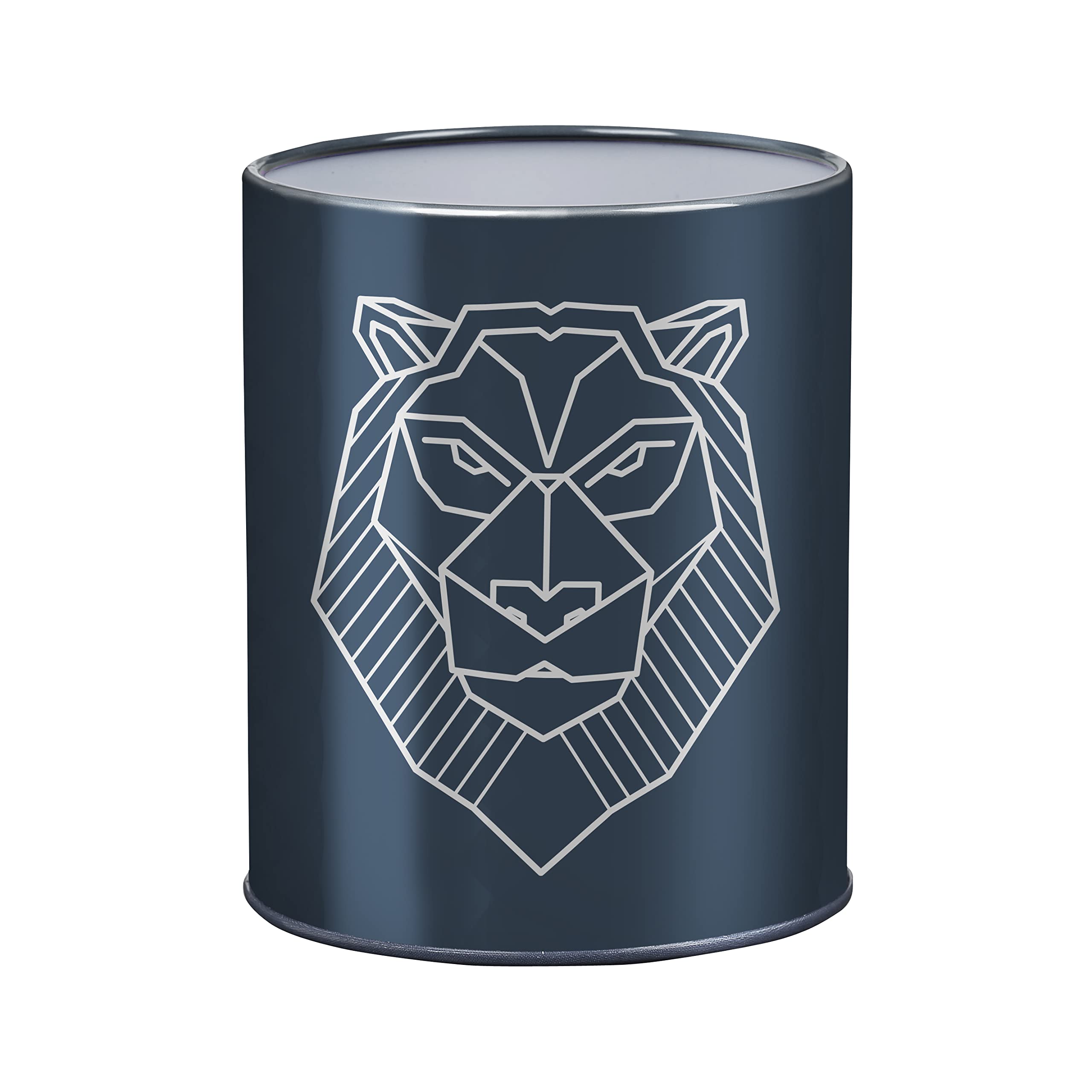 Viquel - Lion Metal Pencil Holder - Office Pencil Holder - Dark Grey
