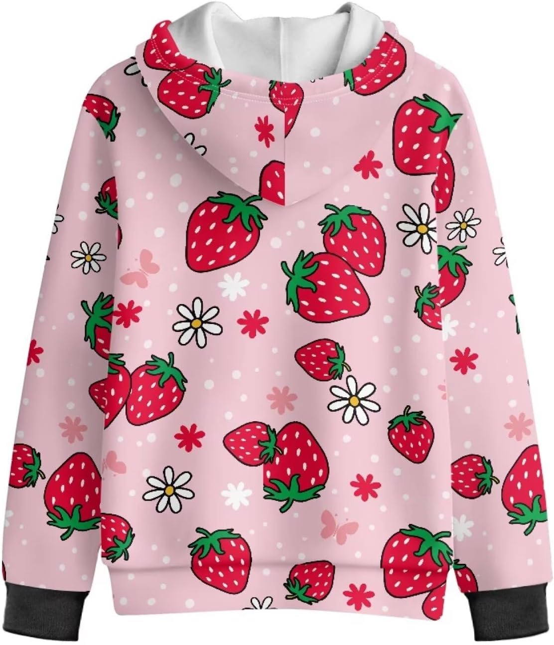 Zip Up Hoodie for Girls Kids Long Sleeve Tops with Pockets Trendy Hooded Sweatshirt for Girls 7-14 Years Old
