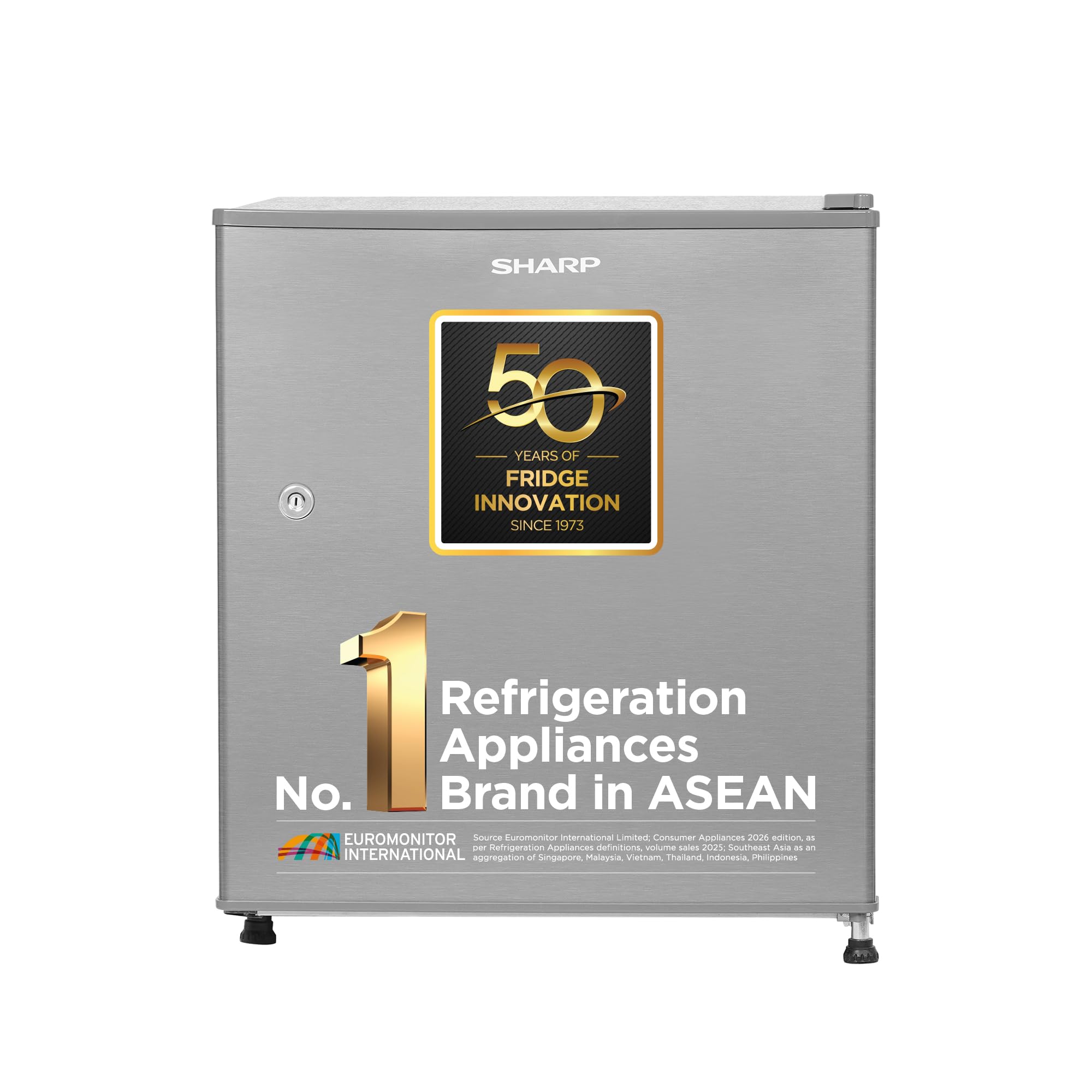 SHARP 50L Mini Fridge - Compact & Energy Efficient -9