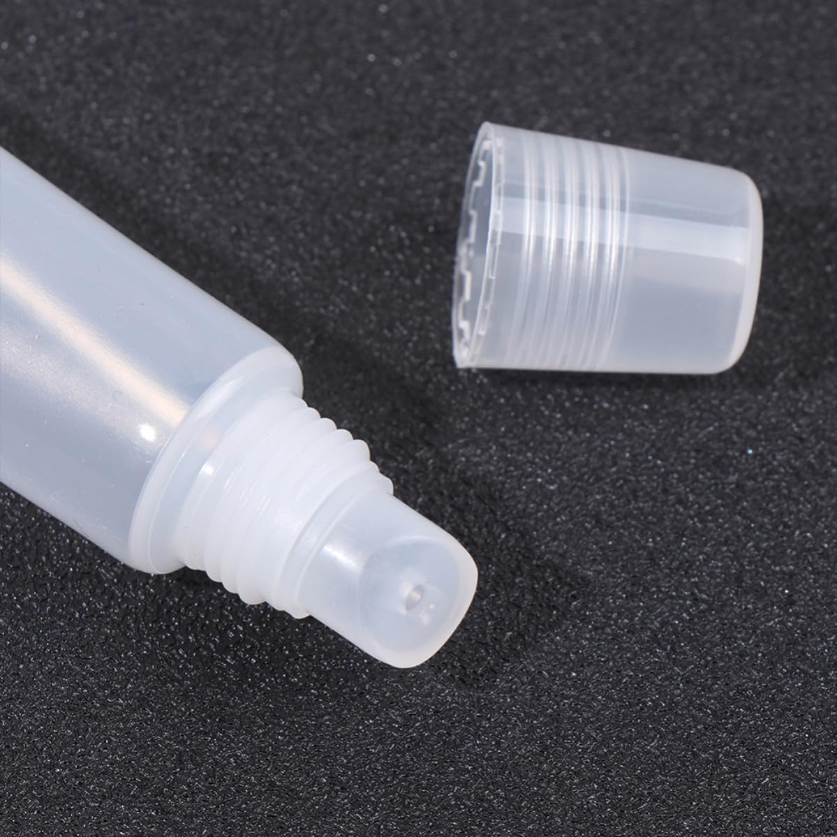80 Pcs Reusable Leakproof Squeeze Bottles for Cosmetics with Pe and Pp Material 10g Travel Empty Makeup Dispenser Tubes for Lip Gloss Lip Balm