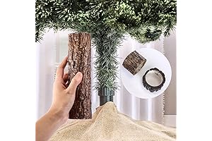 Winter Brown Wood Christmas Tree Collar