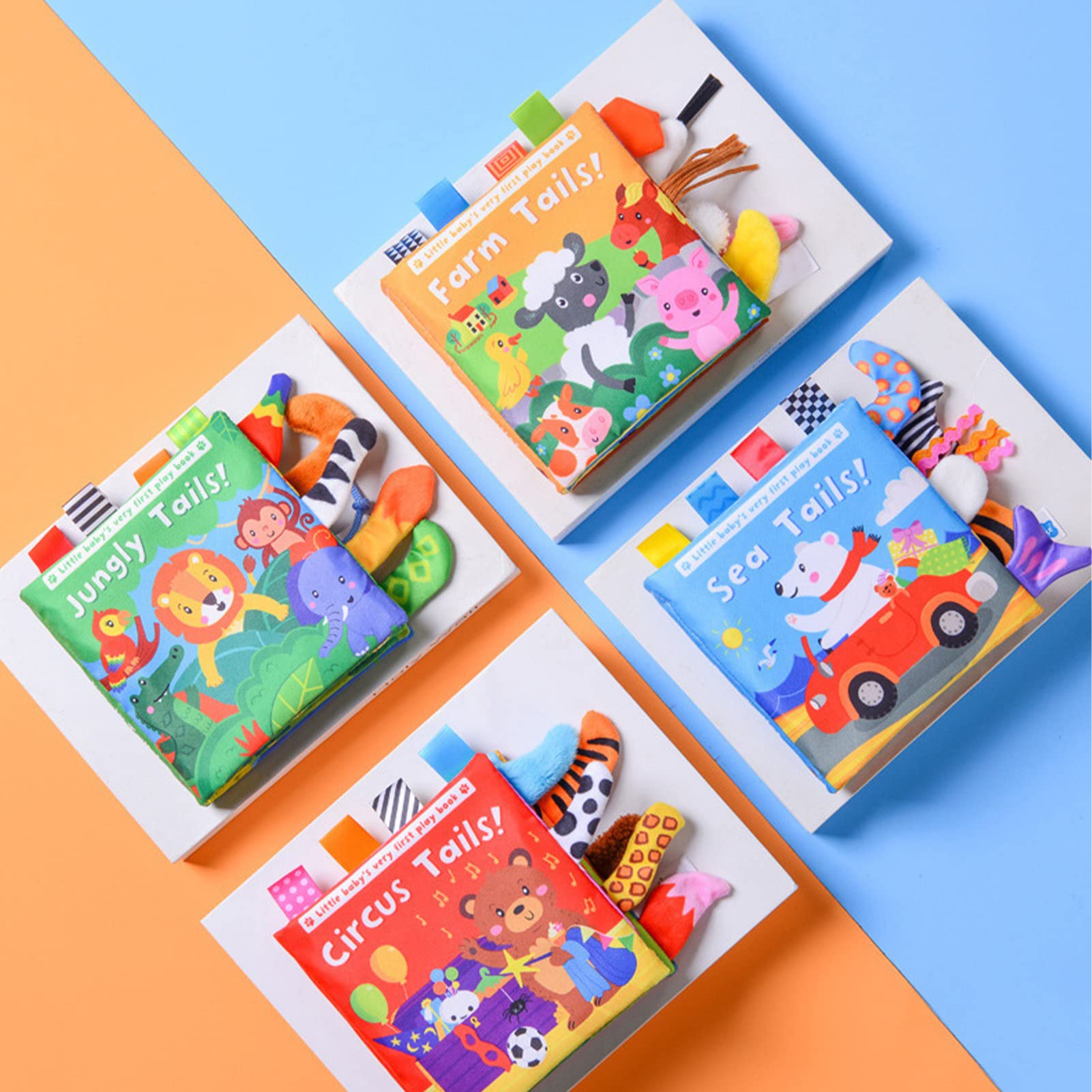 Amazon.co.jp: 布絵本 布のおもちゃ 赤ちゃん布絵本 知育玩具