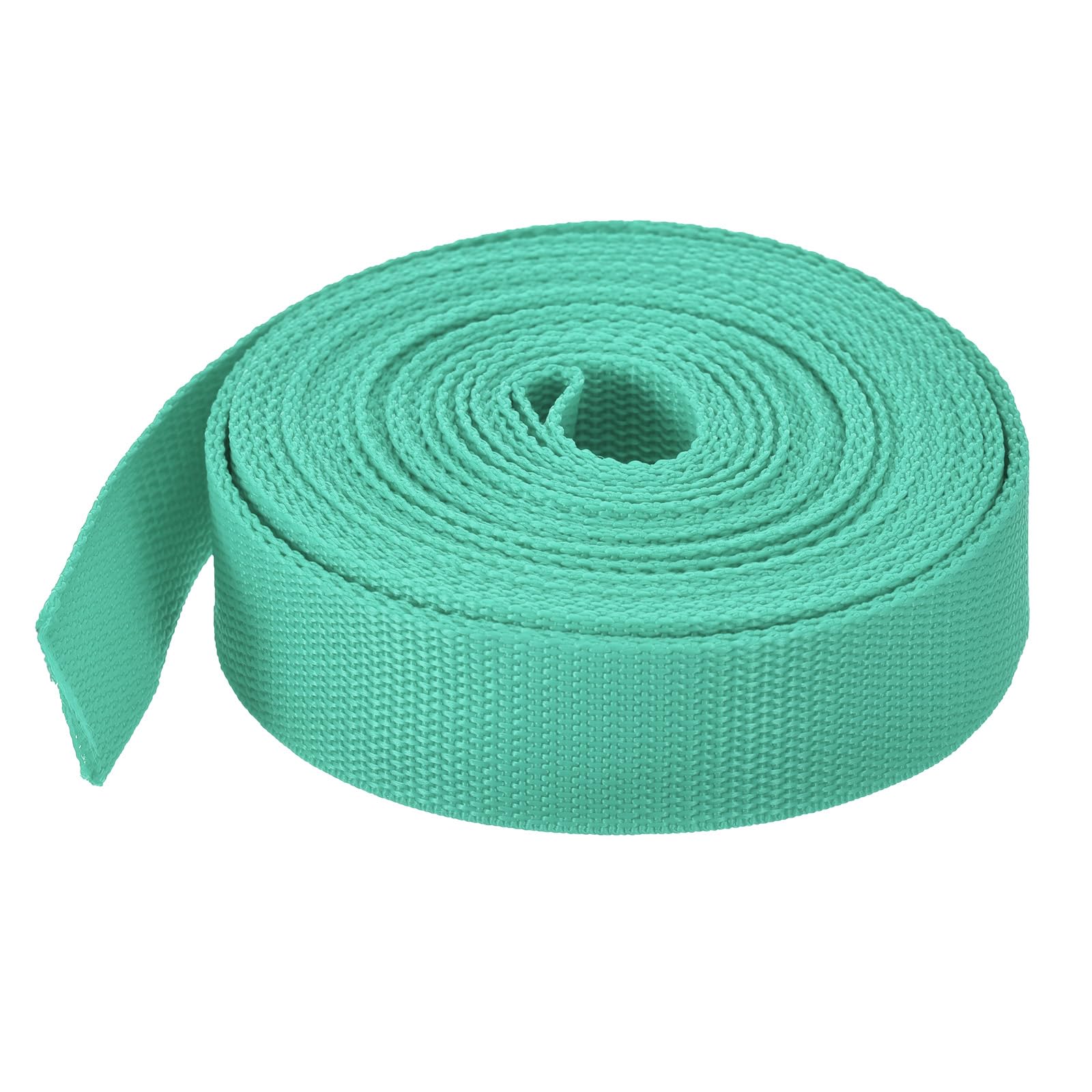 MECCANIXITY Lightweight Polypropylene Webbing Strap 1.5" 10 Yard Backpack Strapping Band Turquoise Green for Outdoor Luggage Cargo Straps