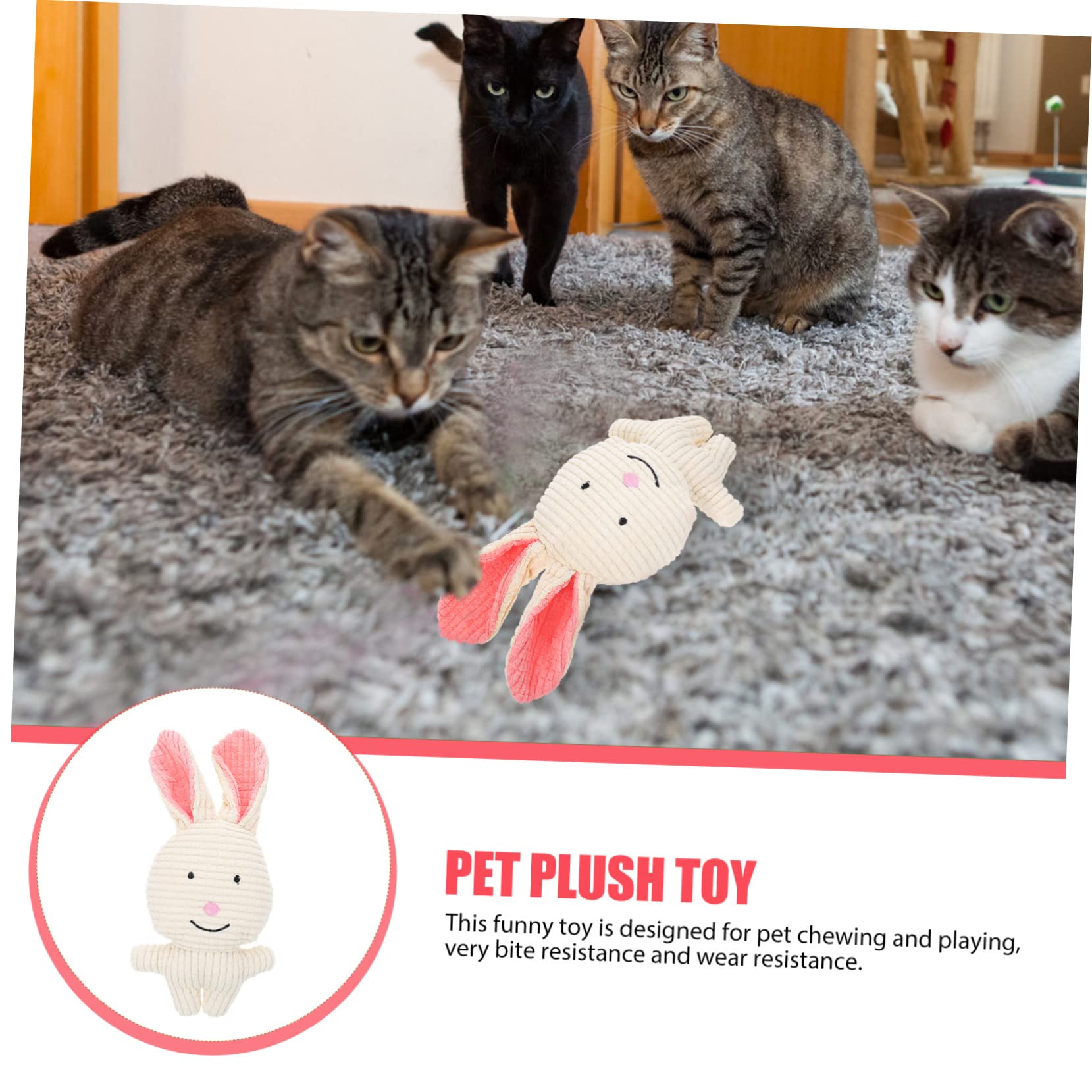 Supvox 5stücke Hundespielzeug Aus Plüsch Mit Quietscher Molarspielzeug Für Hunde Und Katzen Langlebig Und Sicher Zähneputzen Und Spielen Für Kleine Und Mittelgroße Haustiere