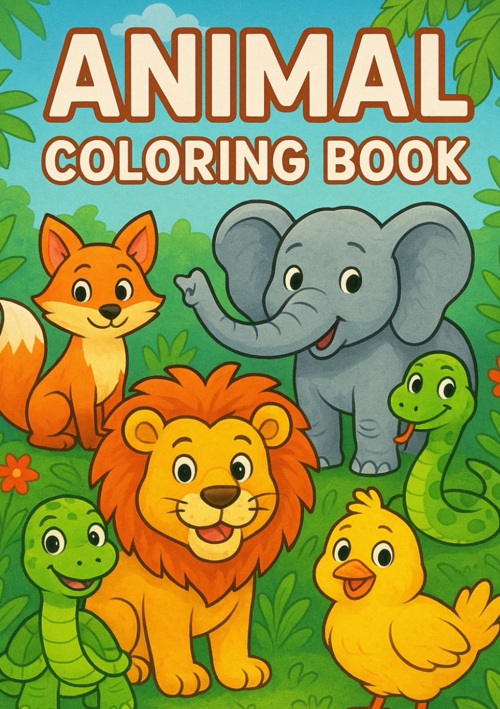 Animal Coloring Book for Kids Ages 3-8: Fun and Educational A5 Coloring Book with Cute Animal Design - Perfect Gift for Toddlers, Preschoolers, and Young Children