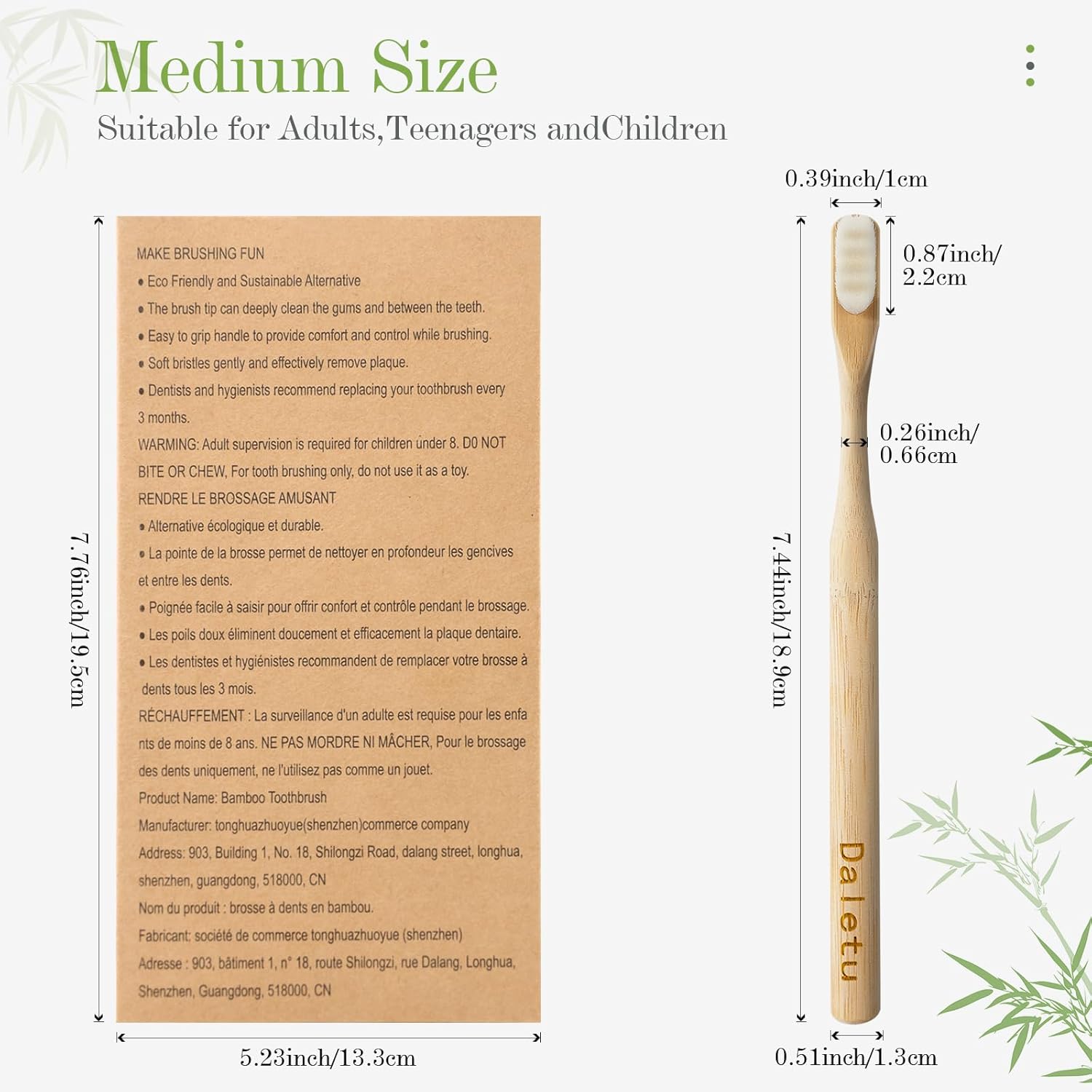 Extra Soft Bboo Toothbrushes for Sensitive Gums, 20000 Extra Soft