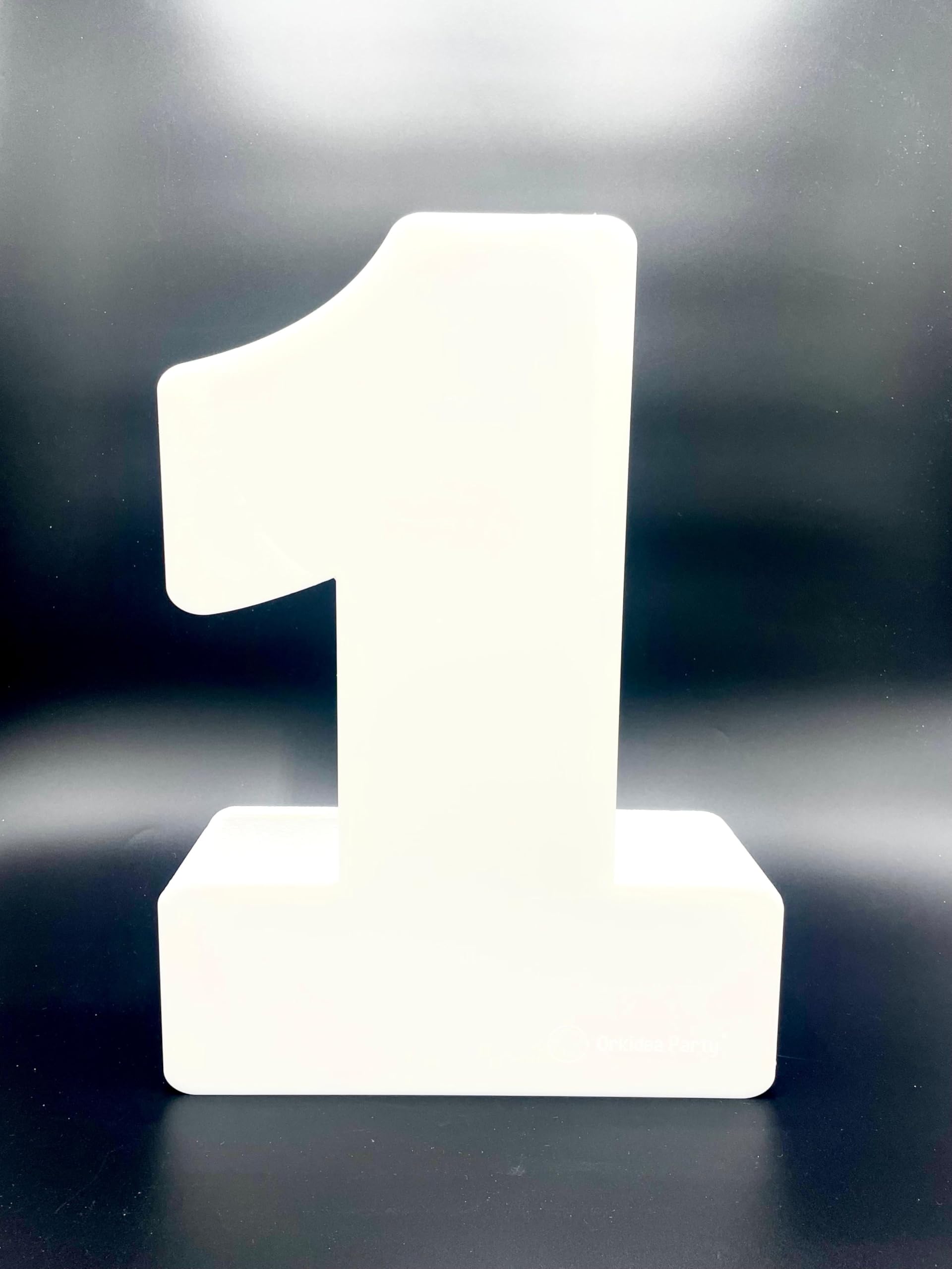 Orkidea Party Numeri e Lettere Luminosi a led in polistirolo e plexiglass in due diverse misure, personalizzabili, per feste, Compleanni, cerimonie. (BATTERIE NON INCLUSE). Made in Italy.