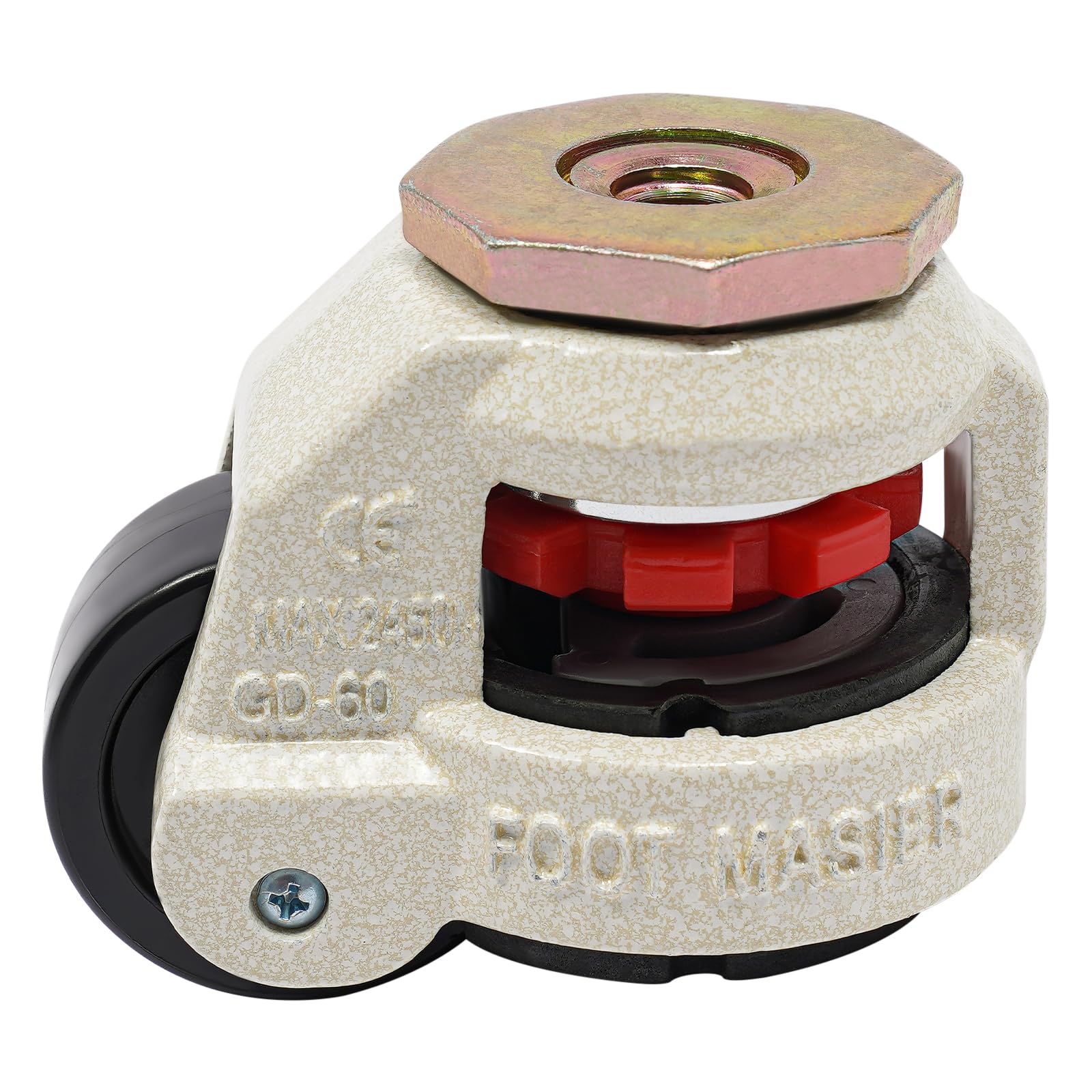 Ruote girevoli da 101 mm, set di 4 ruote pesanti, ruote per mobili, capacità di carico di 550 kg, ruote di trasporto a 360 gradi, ruote in poliuretano per mobili, carrelli, tavoli con