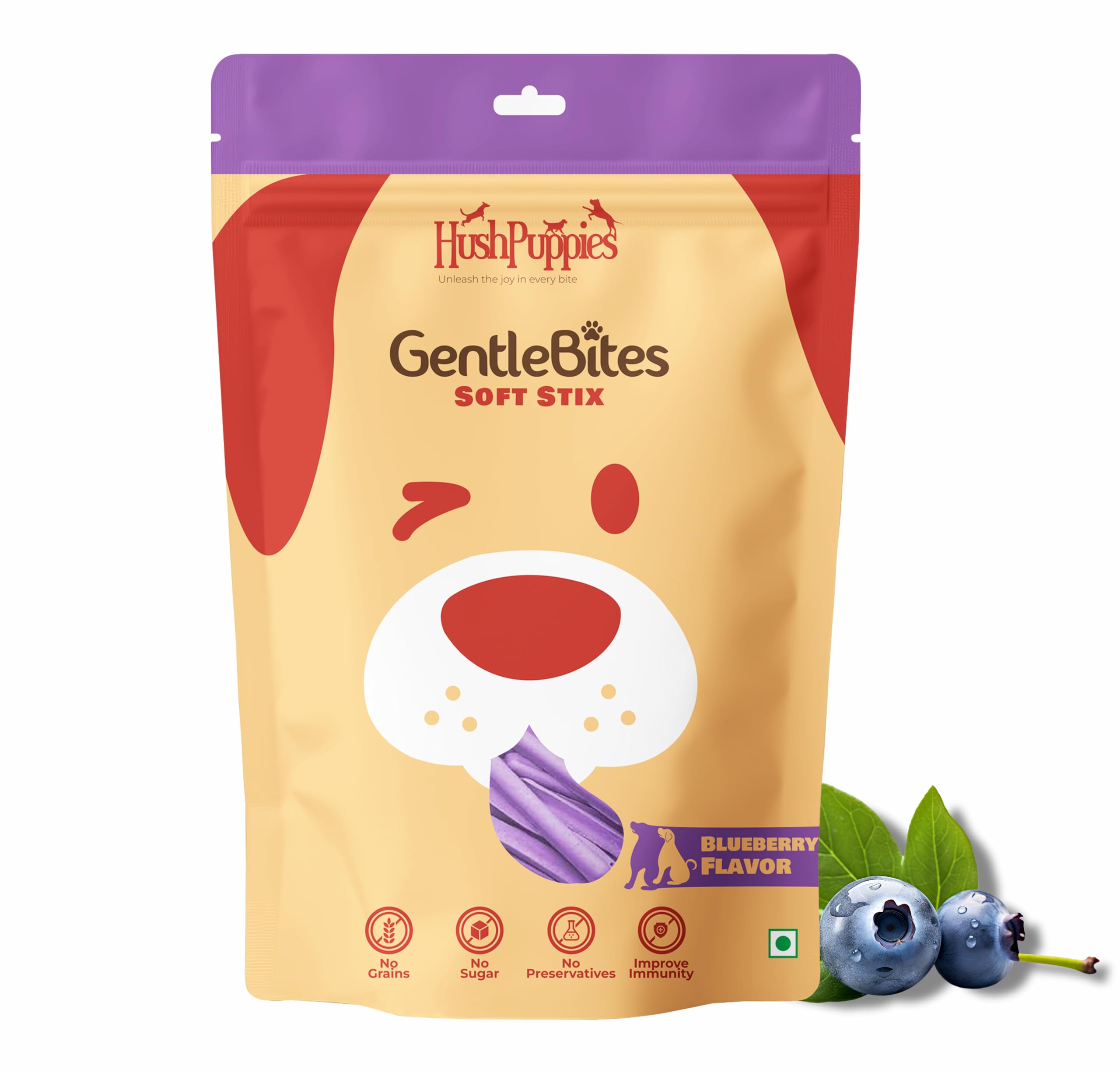 HushPuppies GentleBites Soft Stix Dog Treats for Training Adult and Puppies,Rich in Protein, Calcium,Grain Free,No Sugar(Blueberry,Pack of 1,80 Gm) (B0CHY9TYXS) Amazon Price History, Amazon Price Tracker