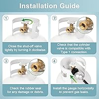 Vista 6 de Manguera de baja presión de propano, Amarillo