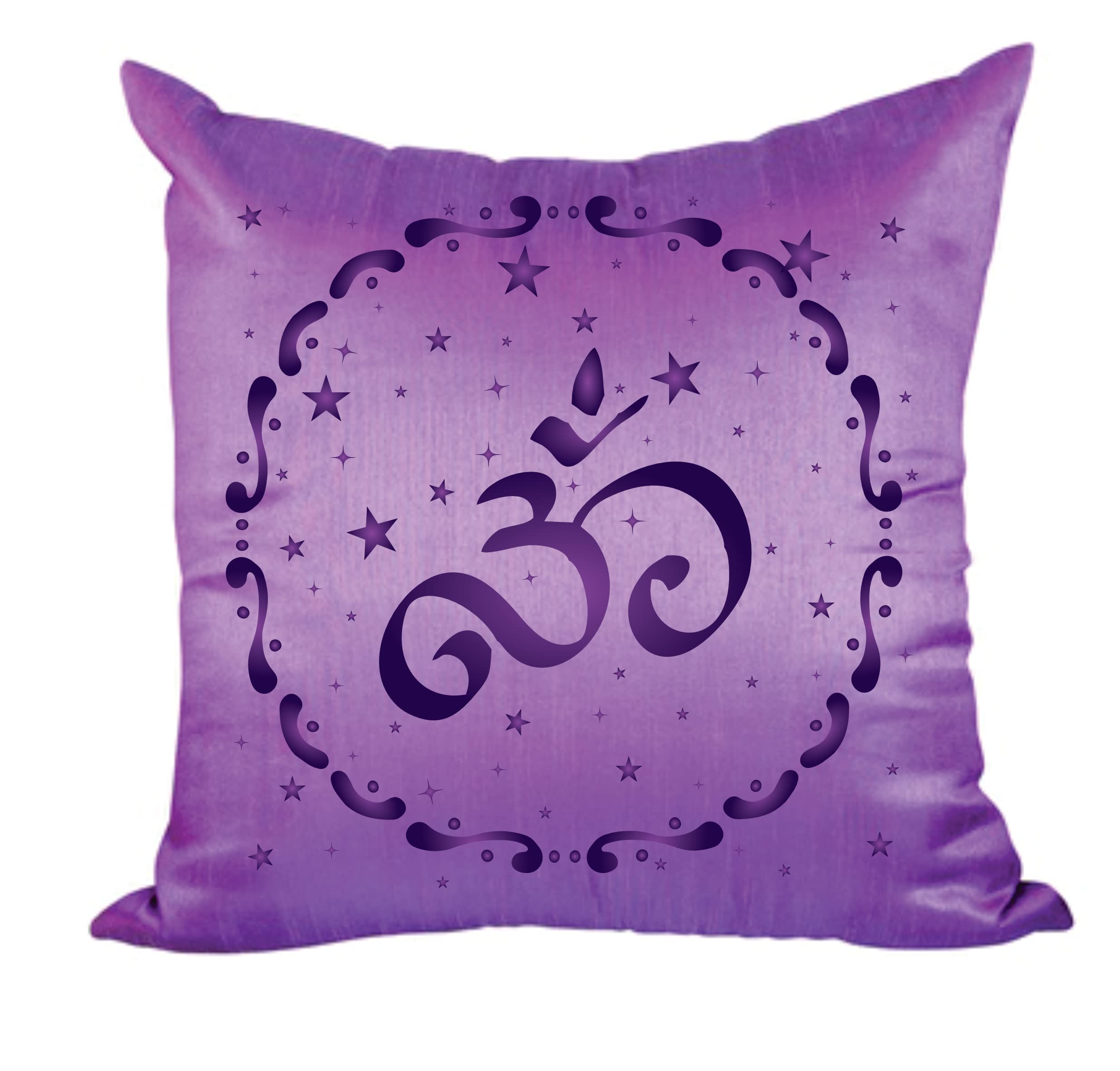 Starry OM Stencil, 35.56 x 35.56 cm (L) - AUM Indian Mantra Sanskrit Hindu Spiritual Stencils for Painting Template - Image 4