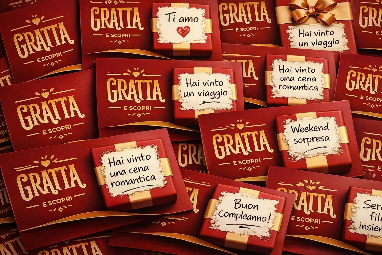 GHIBLI Biglietti Gratta e Vinci Personalizzati per Feste Compleanni Natale Matrimoni Regali