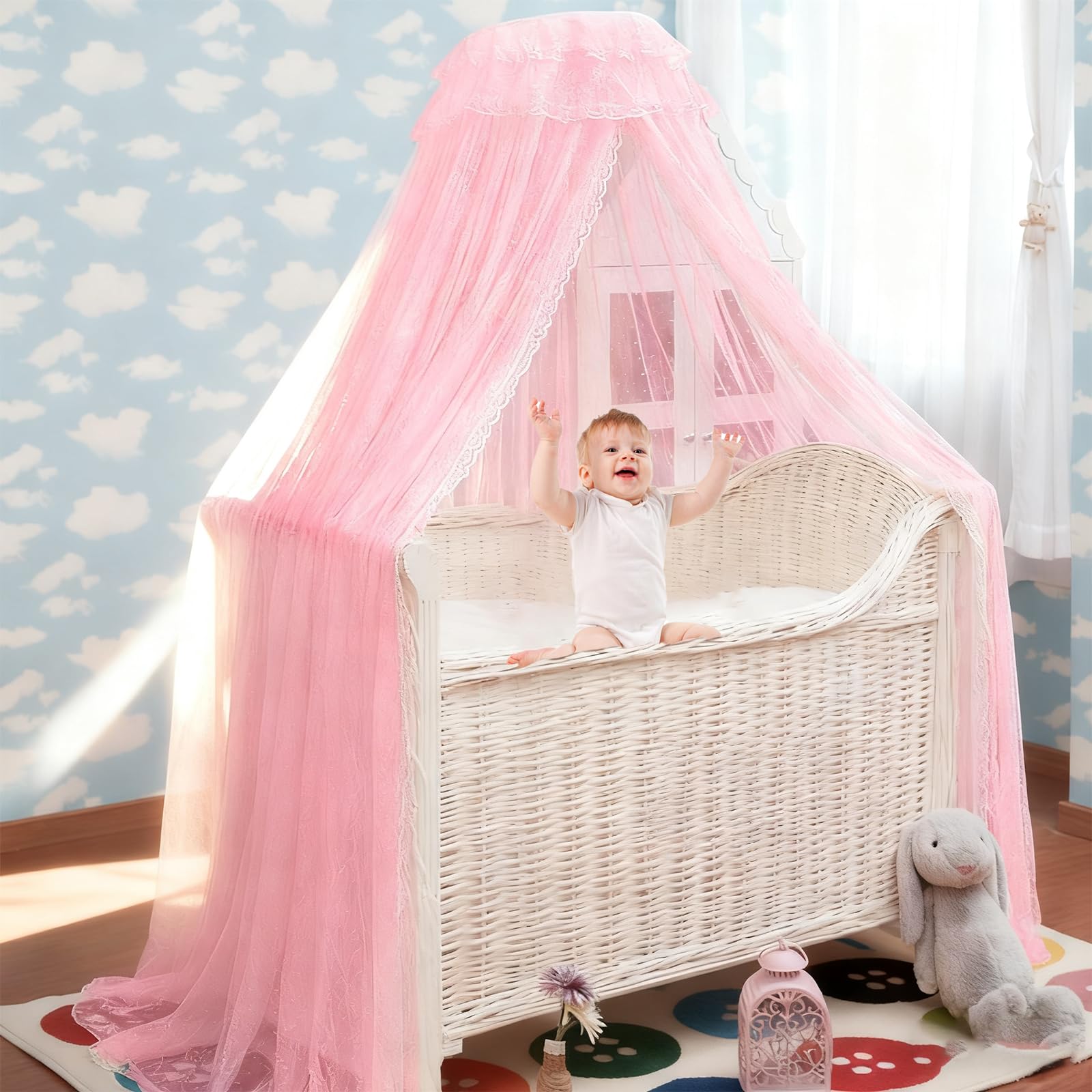 Ciel de lit féerique pour une chambre de bébé magique