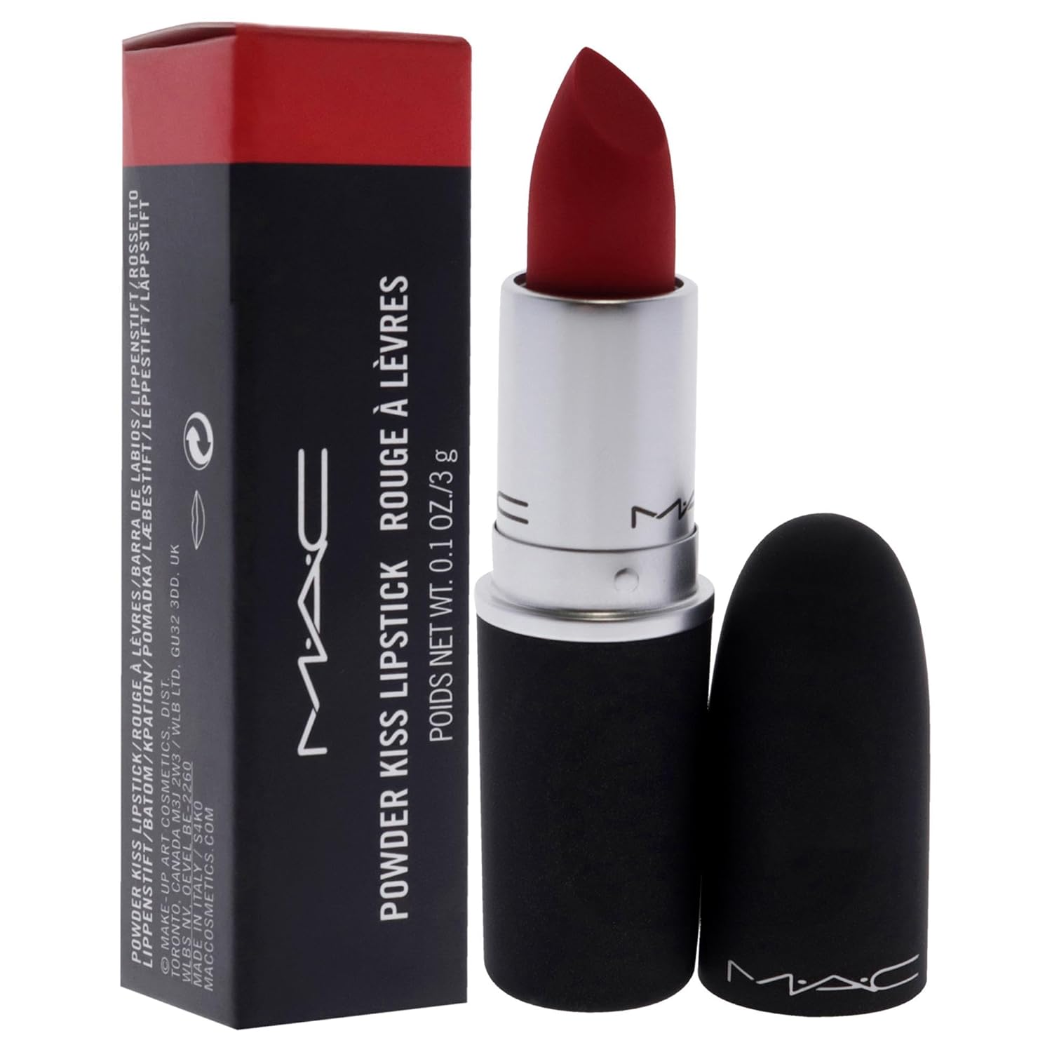 MAC Powder Kiss Lipstick - 929 You Re Buggin Lady Lipstick Women 0.1 oz - Image 3